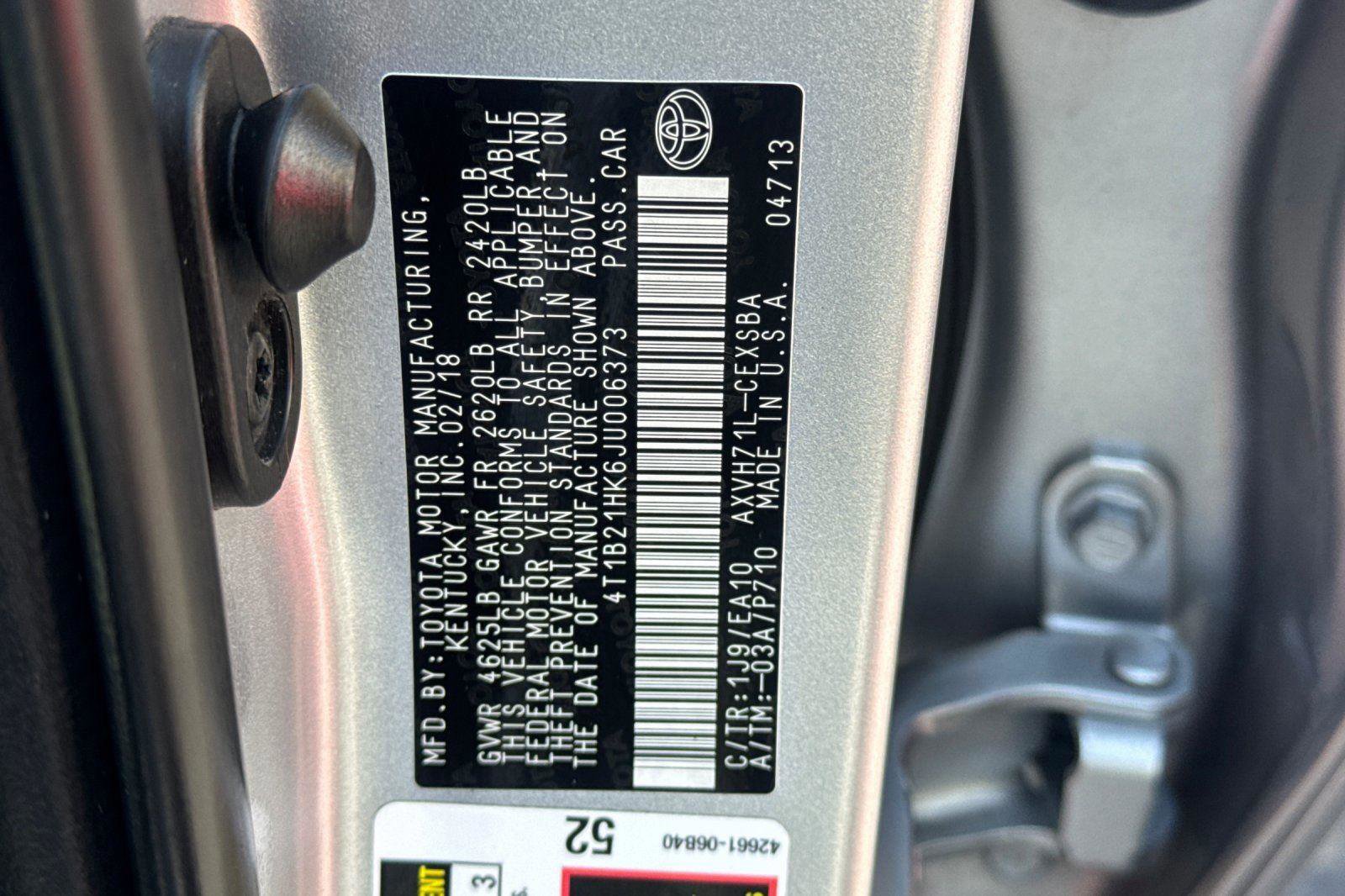 Used 2018 Toyota Camry SE w/ Audio Package FWD image 33