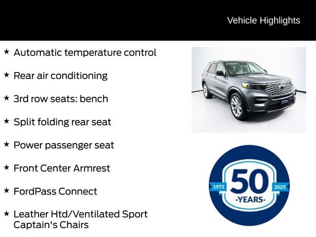Certified 2024 Ford Explorer Platinum w/ Technology Package AWD/4WD image 16