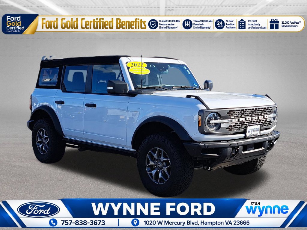 Certified 2022 Ford Bronco Badlands AWD/4WD 360° Tour