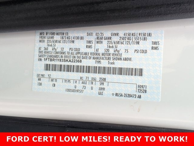 Certified 2025 Ford Transit 250 Low Roof w/ Exterior Upgrade Package RWD image 26