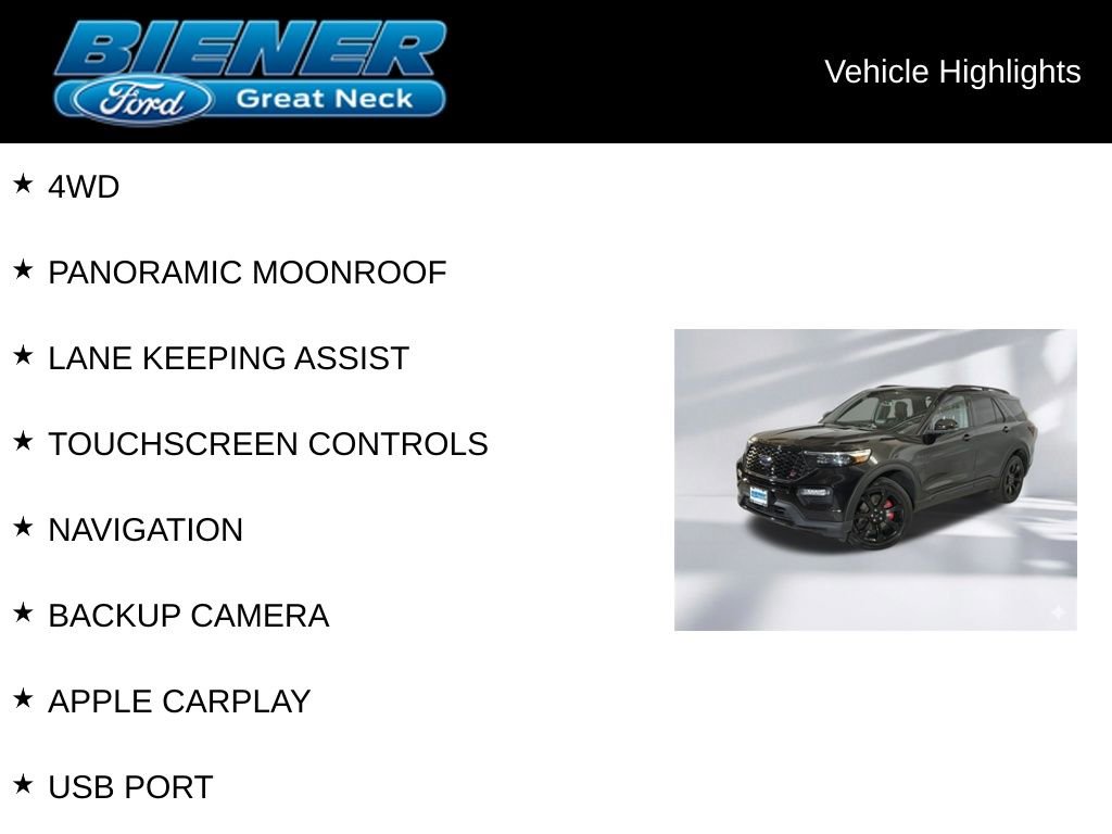 Certified 2023 Ford Explorer ST w/ Equipment Group 401A AWD/4WD image 9