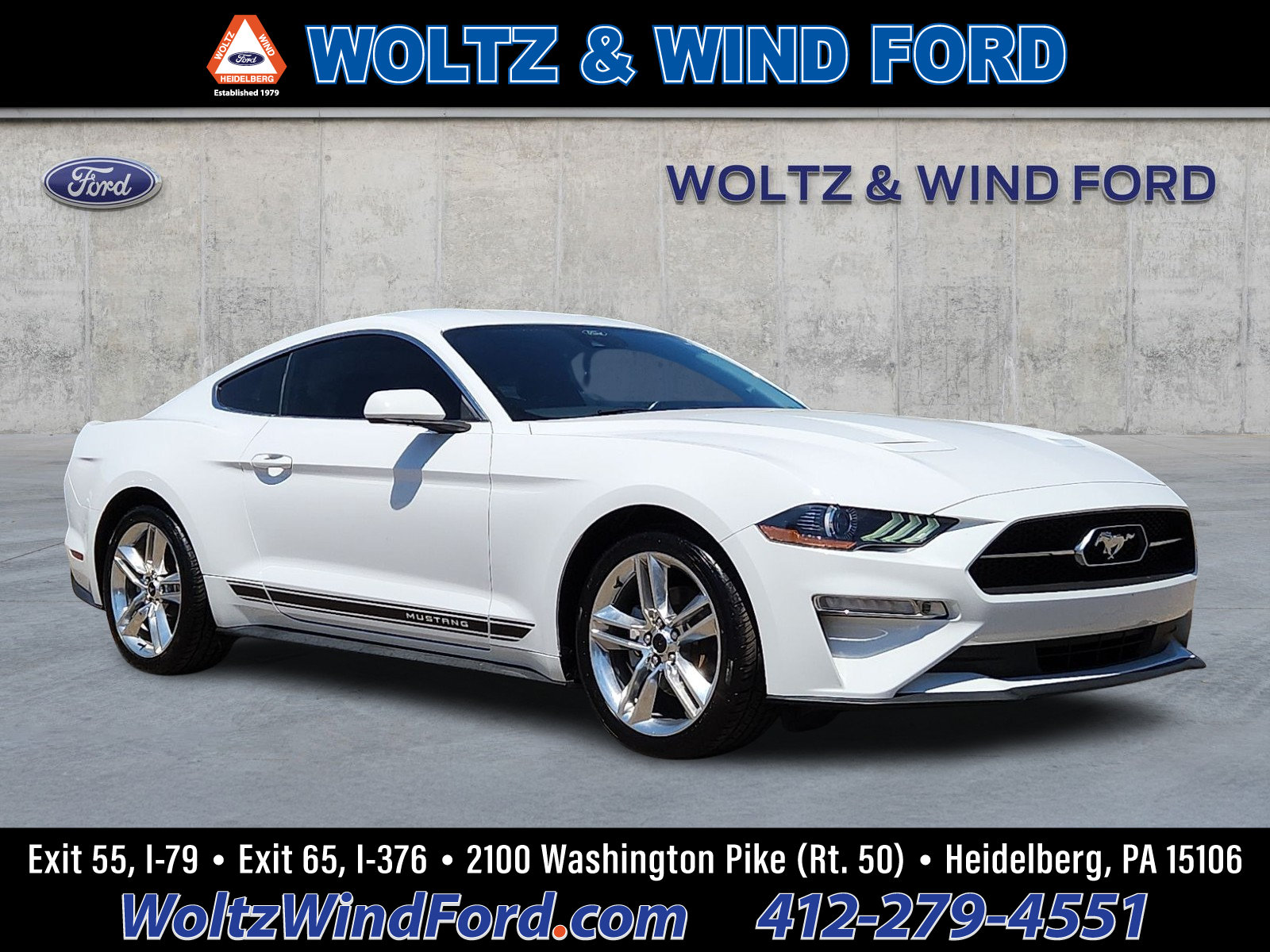Certified 2021 Ford Mustang Premium w/ Pony Package RWD image 1
