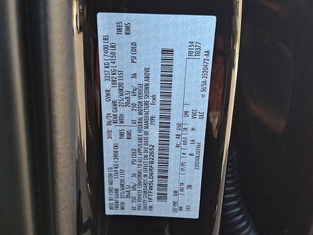 Certified 2024 Ford F150 Lariat w/ Equipment Group 502A High AWD/4WD image 27