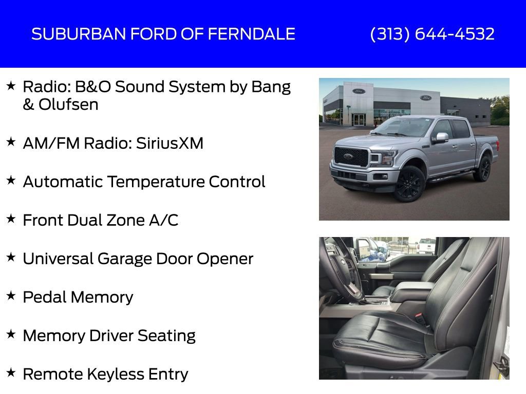 Certified 2020 Ford F150 Lariat w/ Equipment Group 502A Luxury image 25