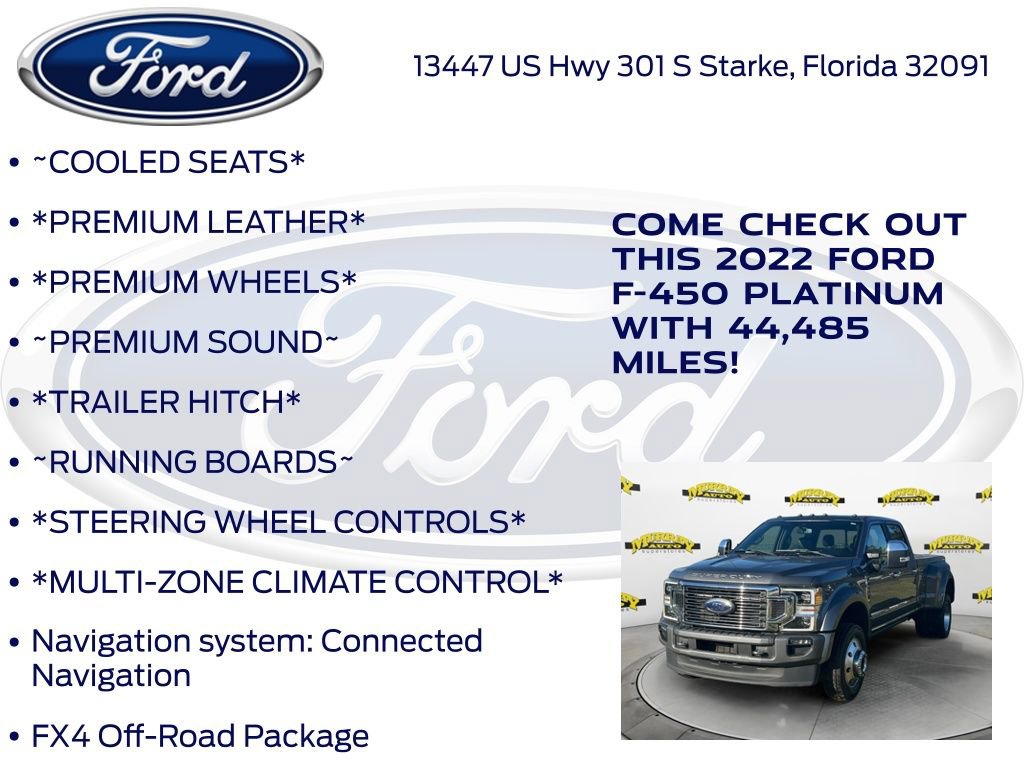 Certified 2022 Ford F450 Platinum w/ FX4 Off-Road Package image 17