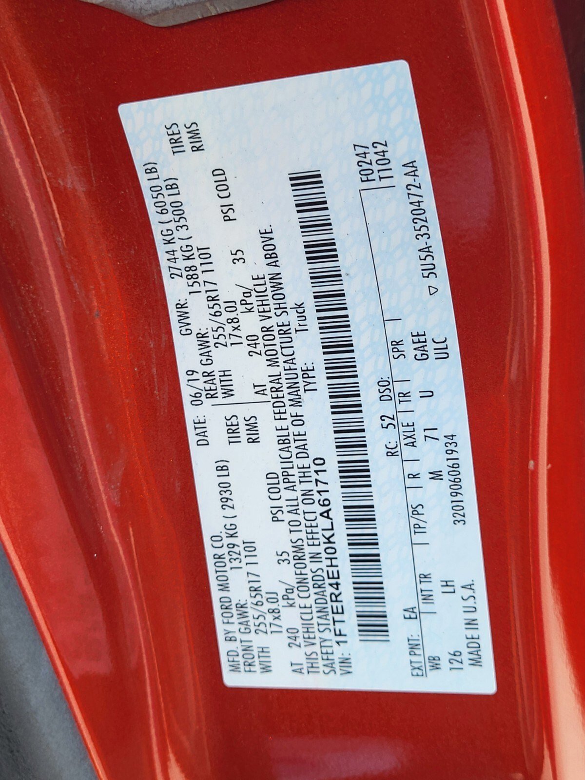 Certified 2019 Ford Ranger XLT w/ Equipment Group 301A Mid image 32