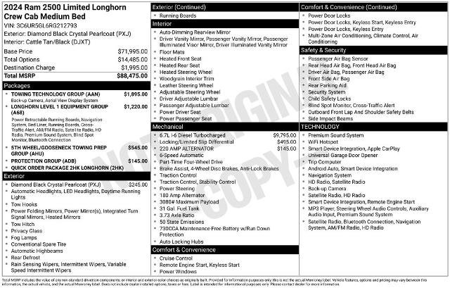 Used 2024 RAM 2500 Limited w/ Towing Technology Group AWD/4WD image 8