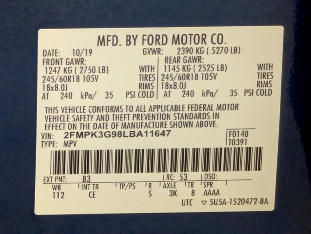 Certified 2020 Ford Edge SE FWD image 23