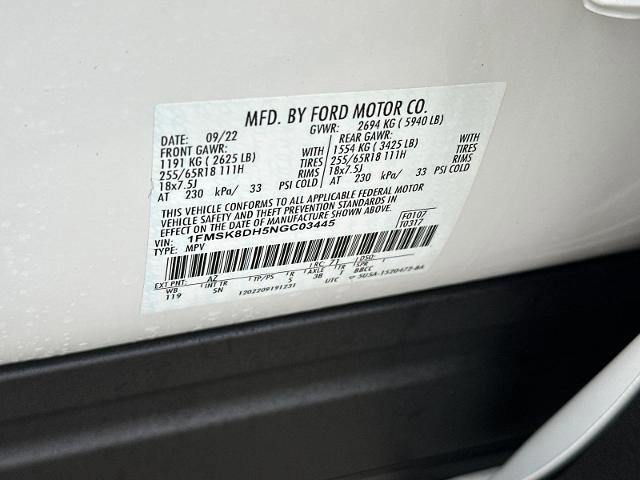 Certified 2022 Ford Explorer XLT w/ Equipment Group 202A image 29