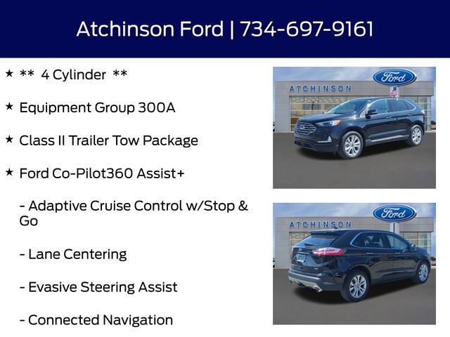 Certified 2024 Ford Edge Titanium w/ Class II Trailer Tow Package AWD/4WD image 13