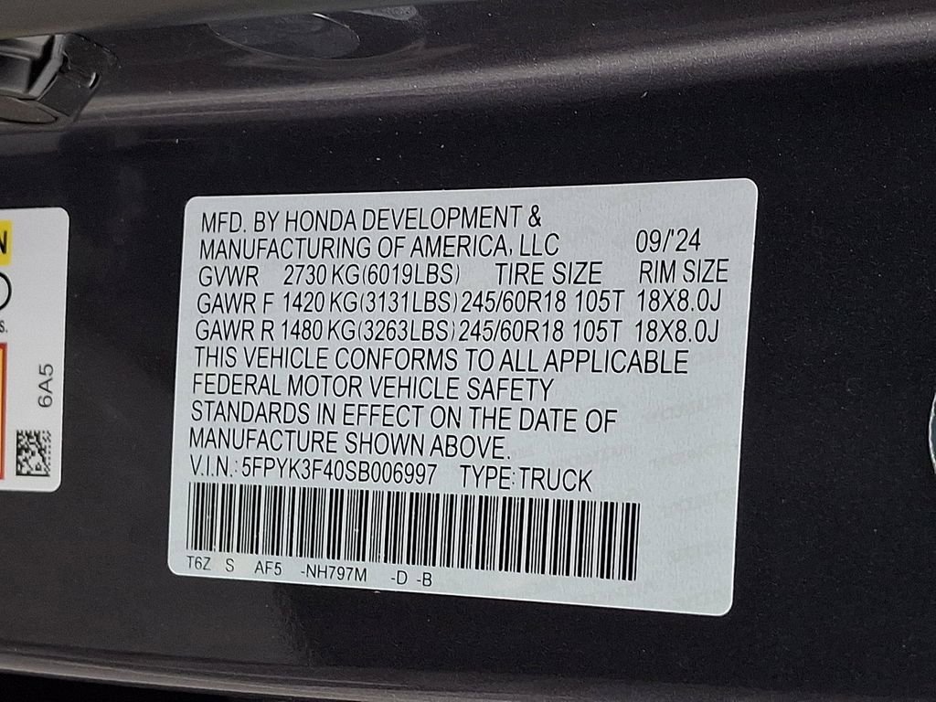 Used 2025 Honda Ridgeline RTL+ image 28