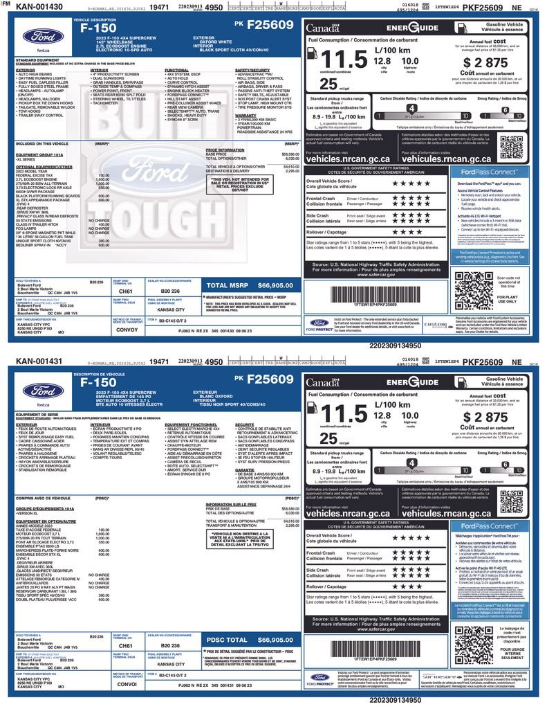 Certified 2023 Ford F150 XL w/ XL STX Apperance Package AWD/4WD image 6
