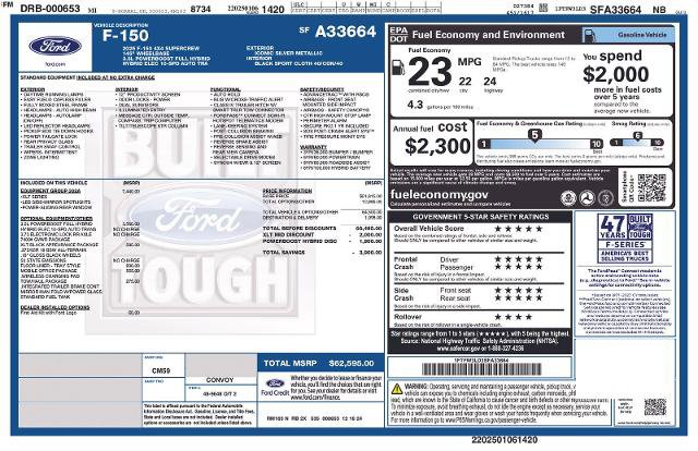 Certified 2025 Ford F150 XLT w/ Equipment Group 302A MID AWD/4WD image 6
