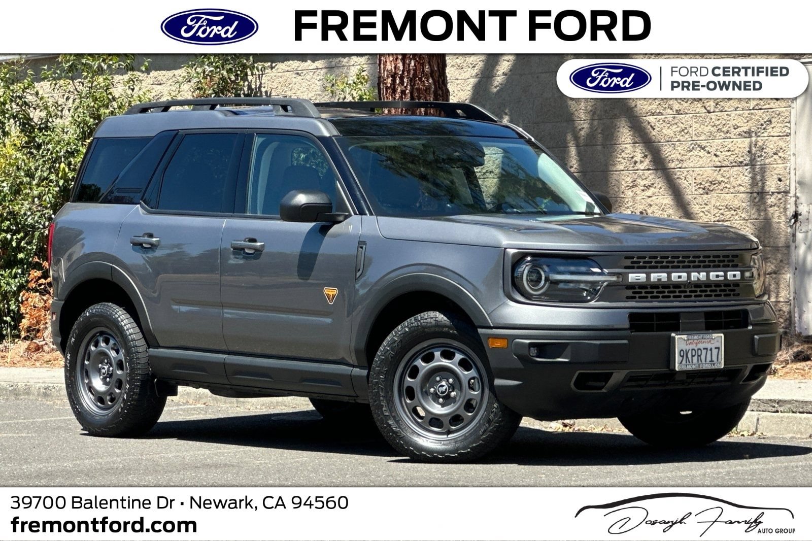 Certified 2023 Ford Bronco Sport Badlands w/ Premium Package AWD/4WD image 1