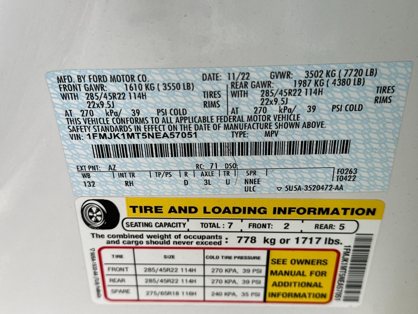 Certified 2022 Ford Expedition Max Platinum image 31