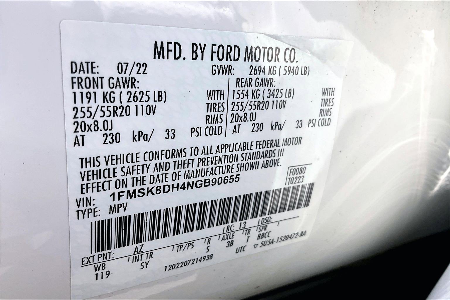 Certified 2022 Ford Explorer XLT w/ Equipment Group 202A AWD/4WD image 34