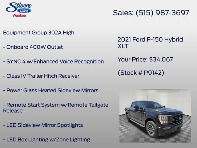 Certified 2021 Ford F150 XLT w/ Equipment Group 302A High AWD/4WD image 8
