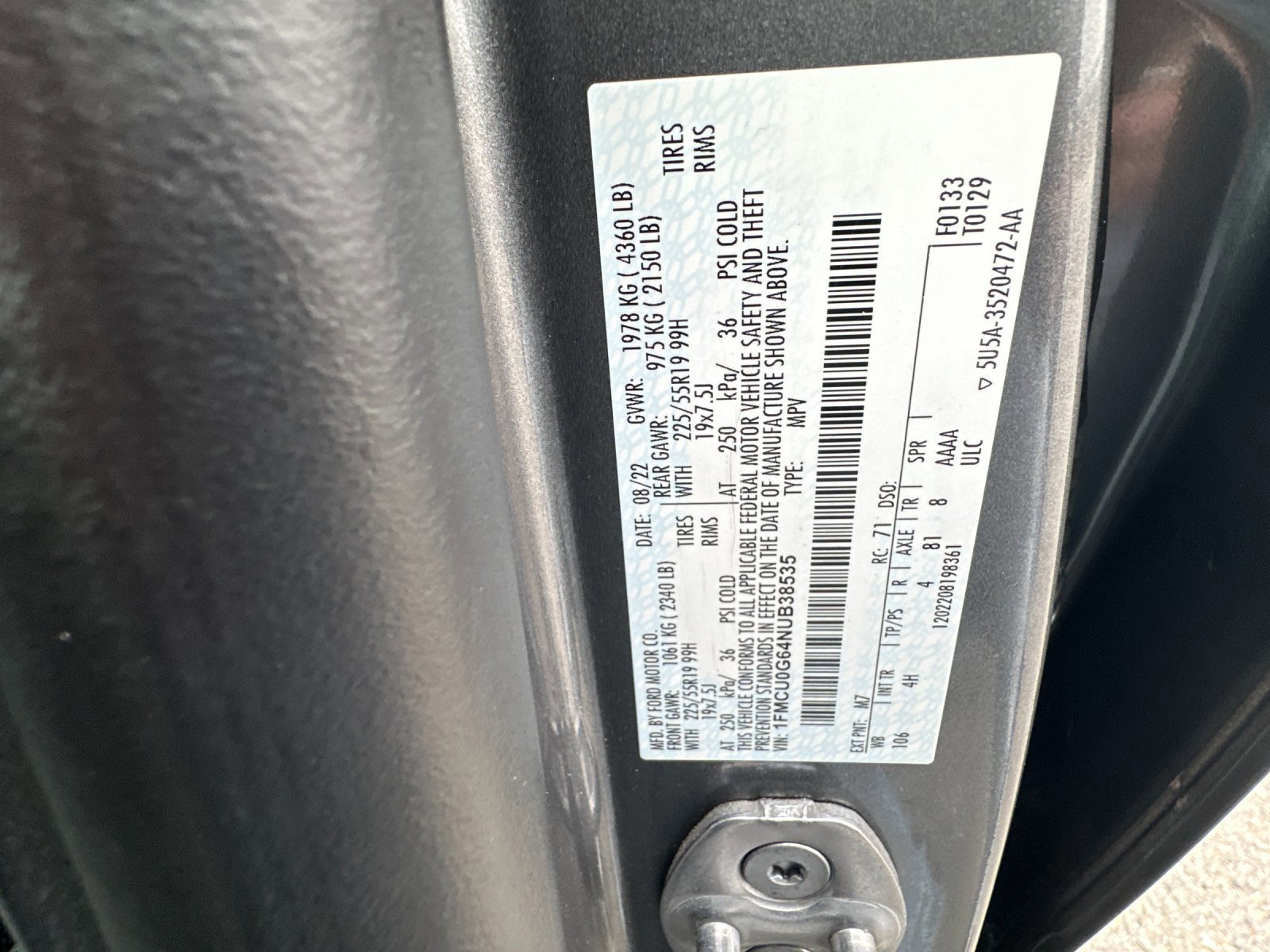 Certified 2022 Ford Escape SE w/ SE Sport Appearance Package image 29