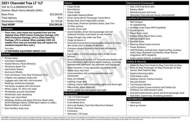 Used 2021 Chevrolet Trax LT image 34