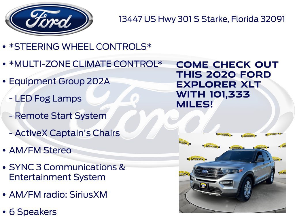 Certified 2020 Ford Explorer XLT w/ Equipment Group 202A RWD image 17
