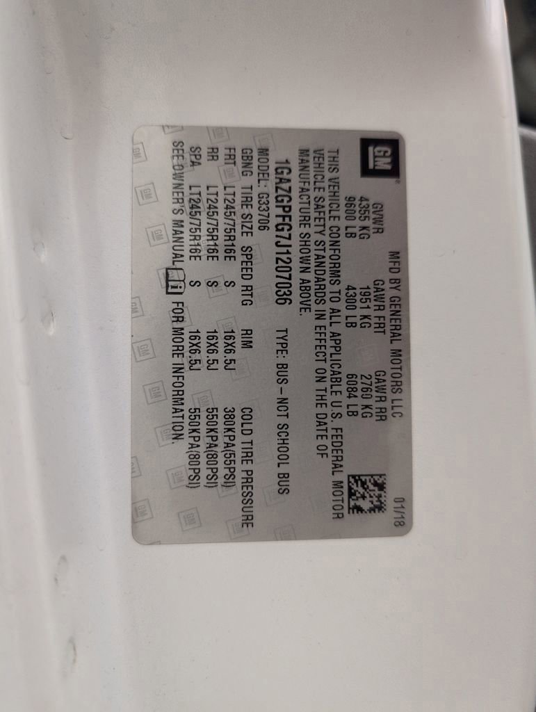 Used 2018 Chevrolet Express 3500 LT w/ LT Preferred Equipment Group image 47