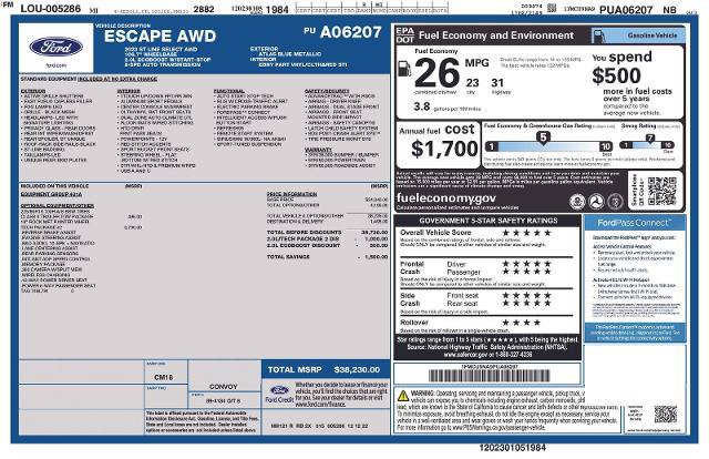 Certified 2023 Ford Escape ST-Line Select w/ Tech Pack #2 AWD/4WD image 29