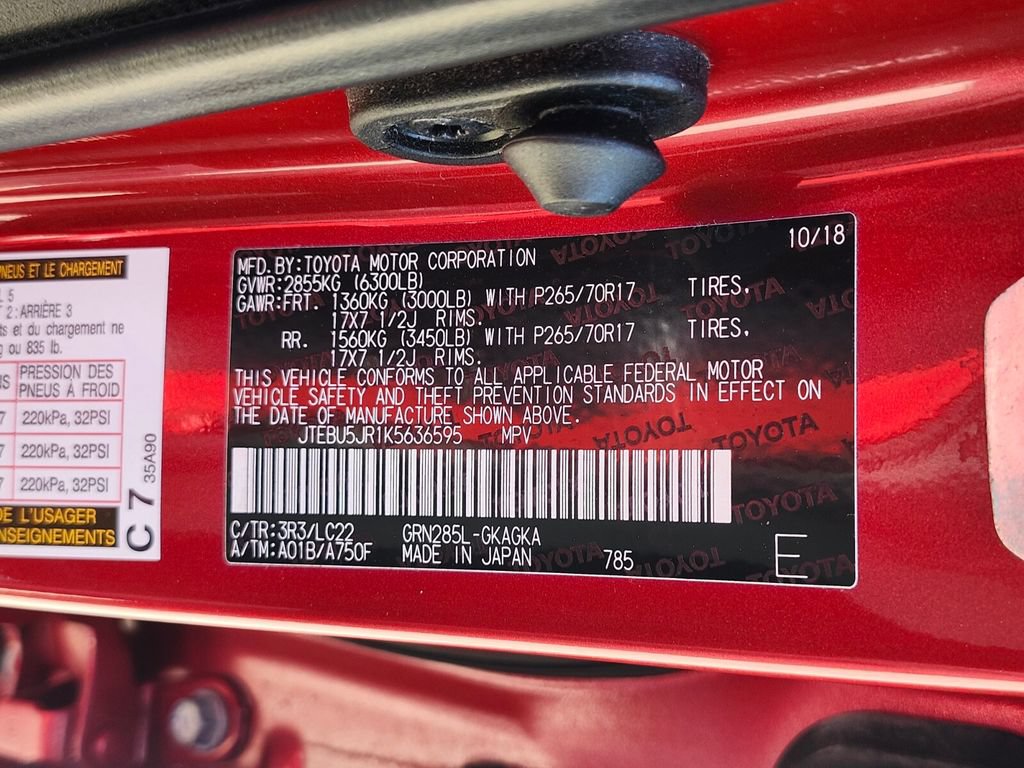 Used 2019 Toyota 4Runner TRD Off-Road Premium AWD/4WD image 34