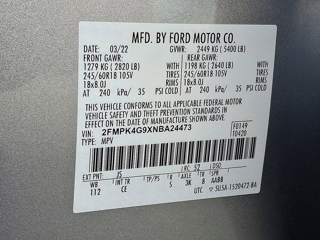 Certified 2022 Ford Edge SE image 27