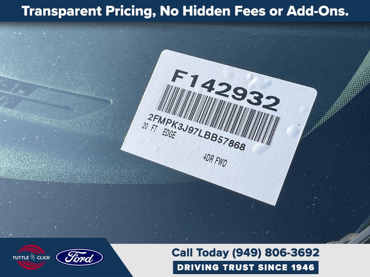 Certified 2020 Ford Edge ST-Line FWD image 33