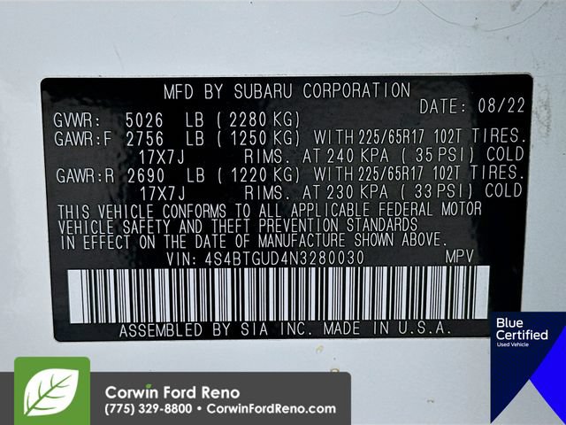 Used 2022 Subaru Outback Wilderness AWD/4WD image 36