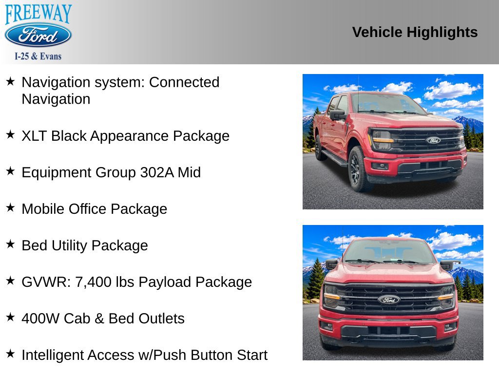 Certified 2024 Ford F150 XLT w/ Equipment Group 302A MID AWD/4WD image 4