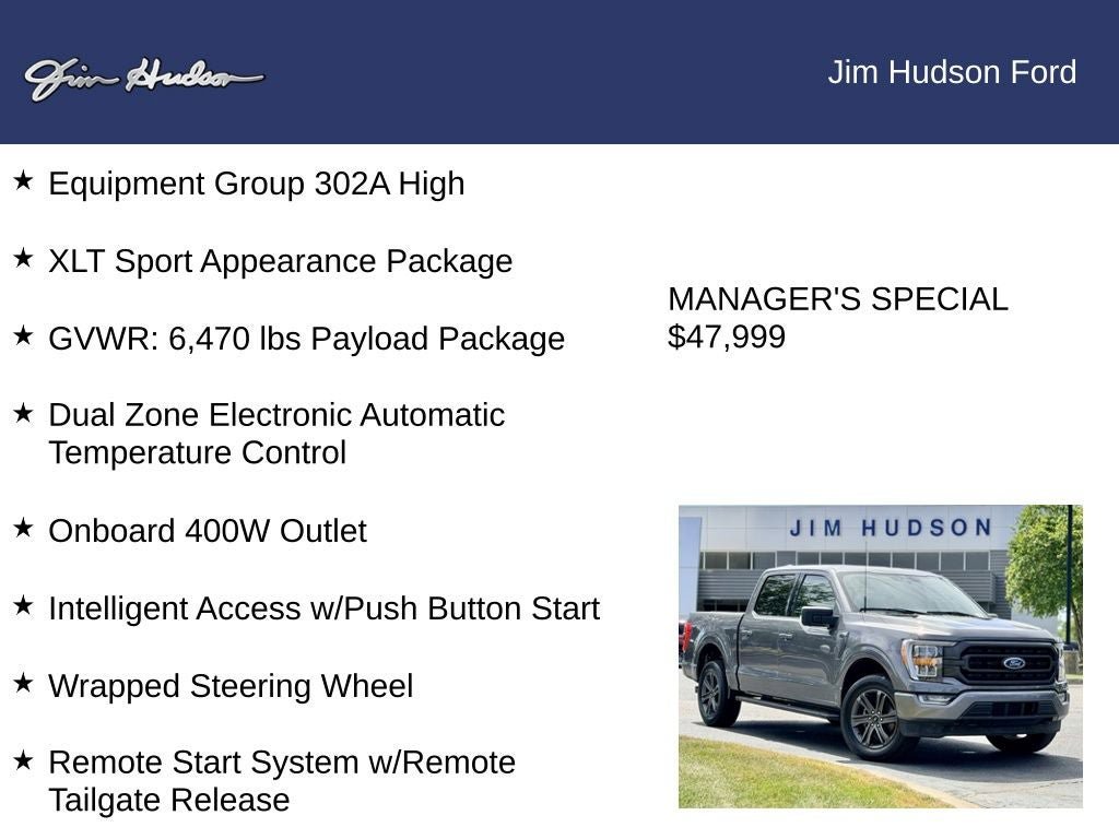 Certified 2023 Ford F150 XLT w/ Equipment Group 302A High AWD/4WD image 12