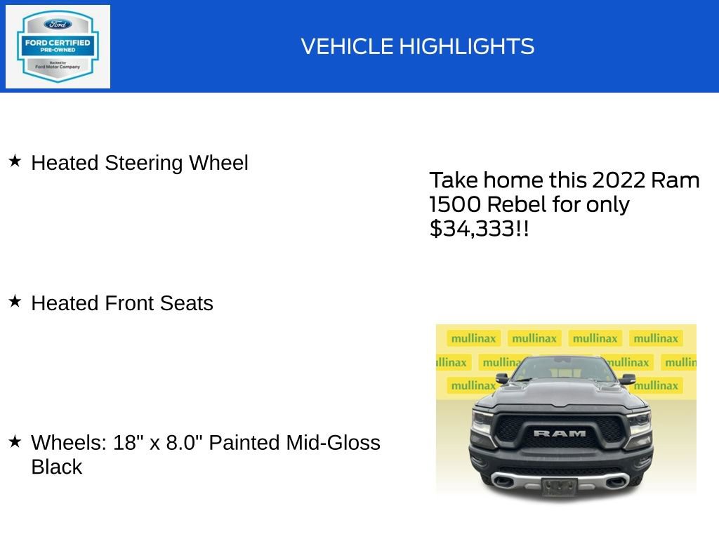 Used 2022 RAM 1500 Rebel w/ Rebel Level 1 Equipment Group image 19