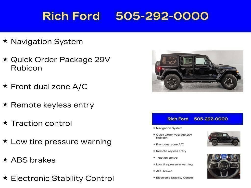 Used 2023 Jeep Wrangler Unlimited Rubicon 4xe AWD/4WD image 41