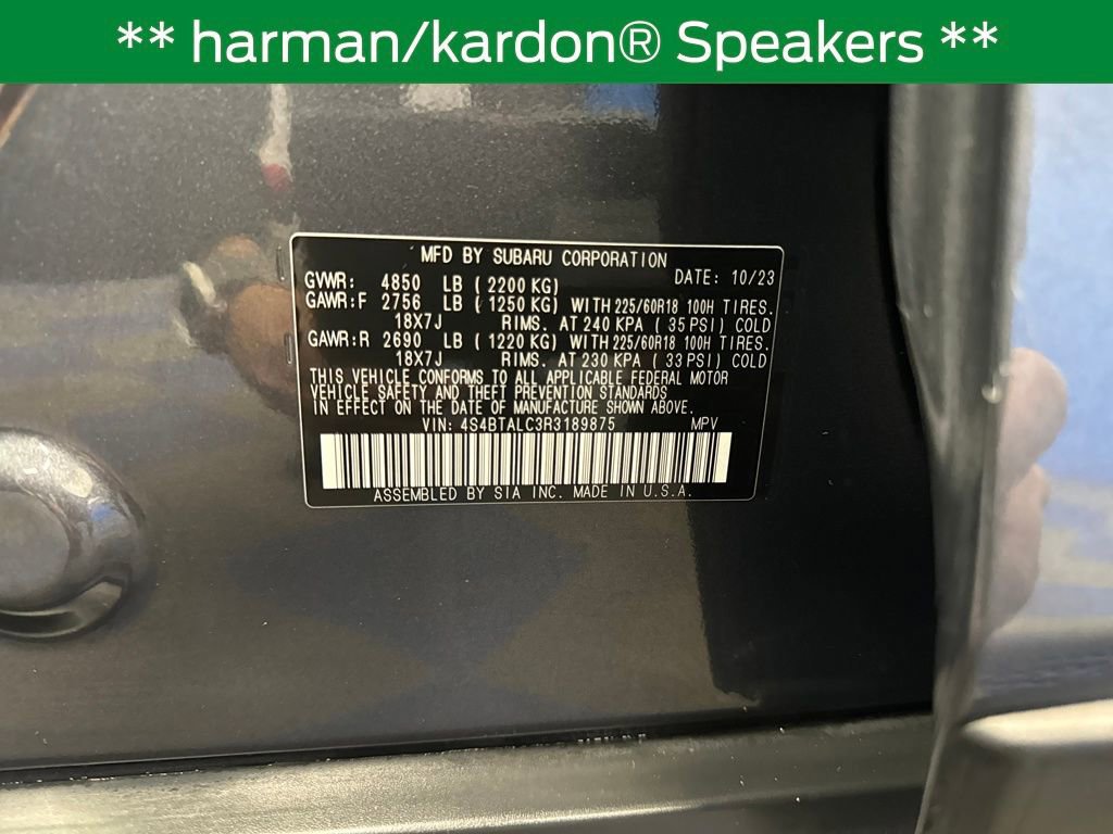 Used 2024 Subaru Outback Onyx Edition AWD/4WD image 8