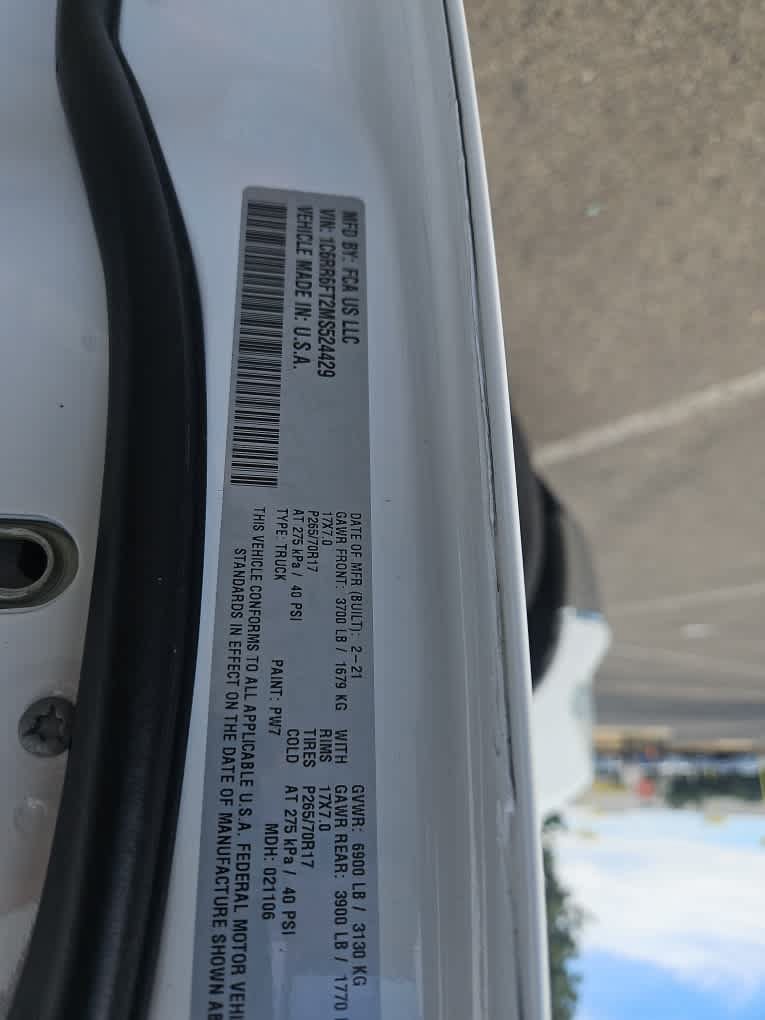Used 2021 RAM 1500 Tradesman w/ Popular Equipment Group RWD image 21
