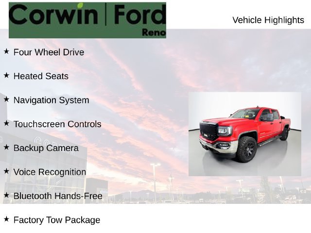 Used 2017 GMC Sierra 1500 SLT w/ SLT Premium Package AWD/4WD image 8