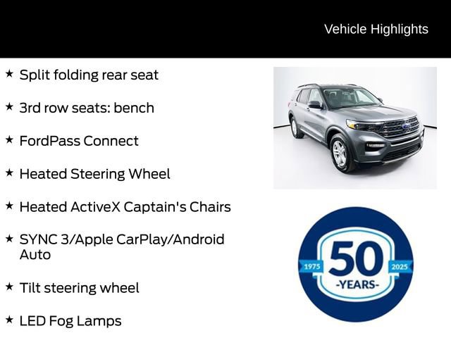 Certified 2023 Ford Explorer XLT w/ Equipment Group 202A image 3