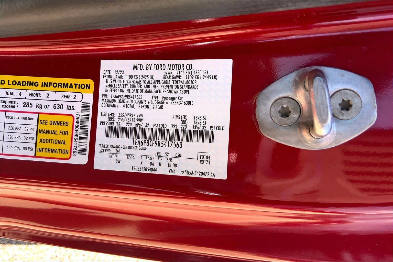Certified 2024 Ford Mustang GT RWD image 37