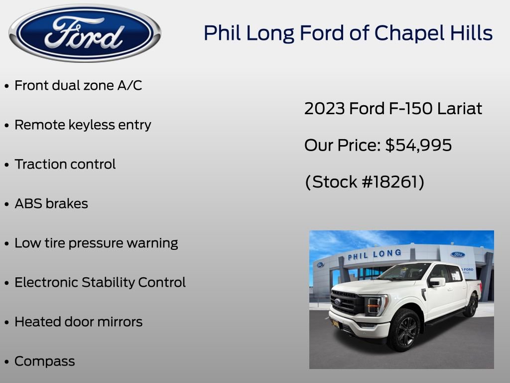 Certified 2023 Ford F150 Lariat w/ Equipment Group 502A High AWD/4WD image 39