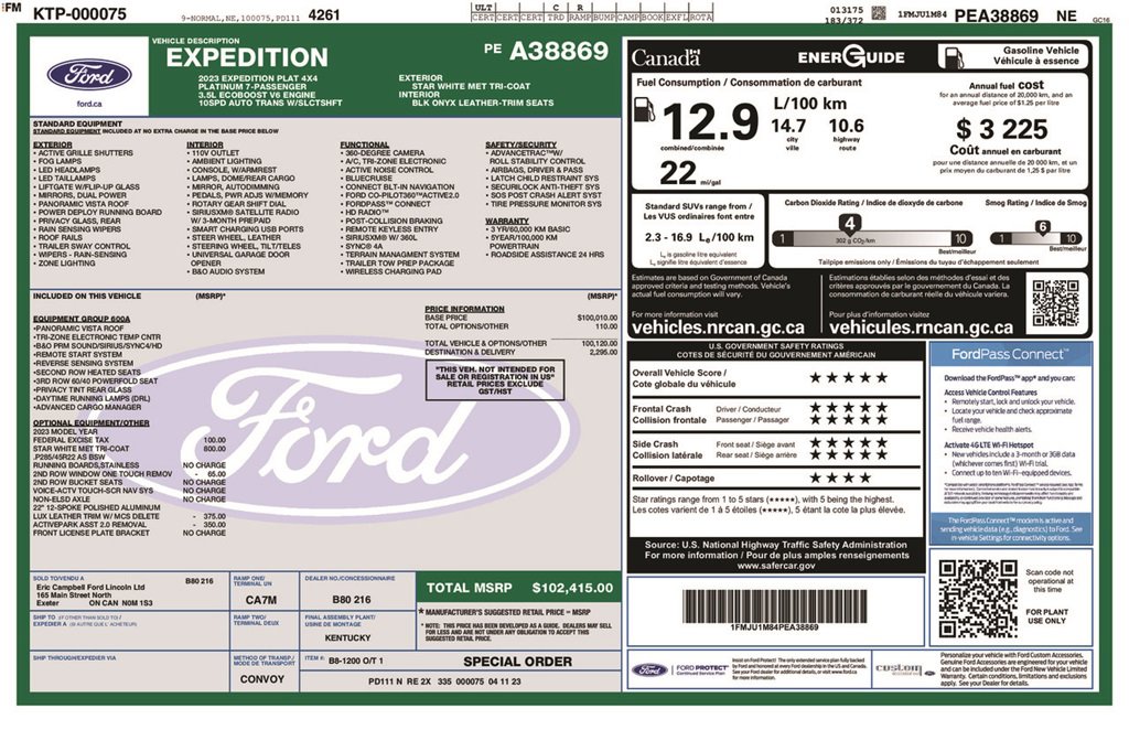 Certified 2023 Ford Expedition Platinum image 6