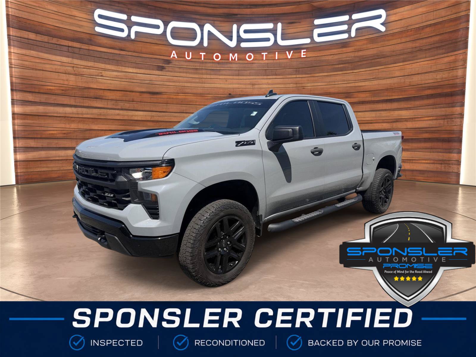 Used 2024 Chevrolet Silverado 1500 Custom Trail Boss w/ Turbomax Blackout Package AWD/4WD video 1