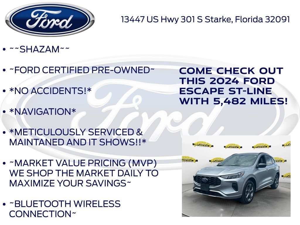 Certified 2024 Ford Escape ST-Line w/ Tech Pack #1 AWD/4WD image 6
