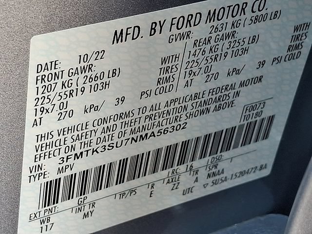 Certified 2022 Ford Mustang Mach-E Premium AWD/4WD image 28