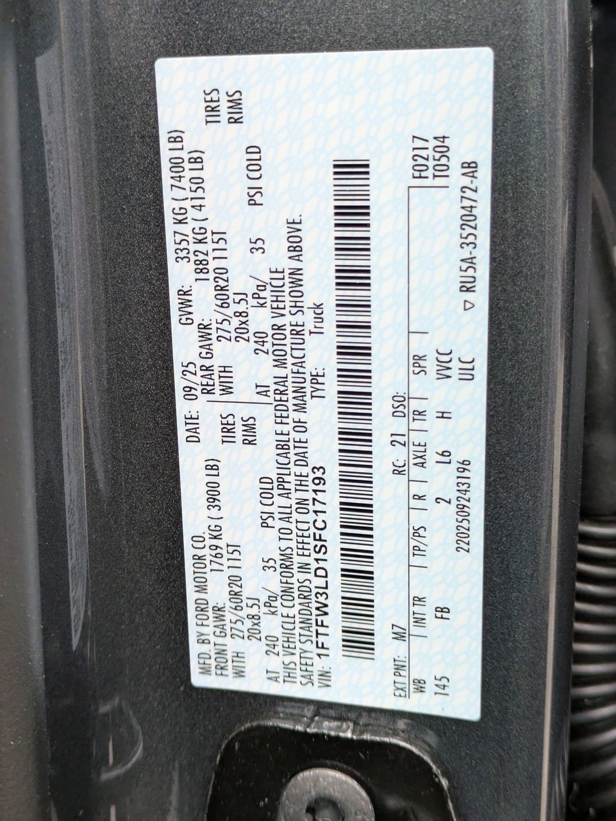 Certified 2025 Ford F150 XLT w/ Equipment Group 302A MID AWD/4WD image 16