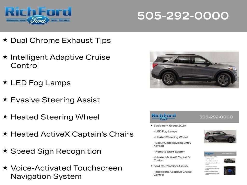 Certified 2024 Ford Explorer XLT w/ Equipment Group 202A RWD image 84