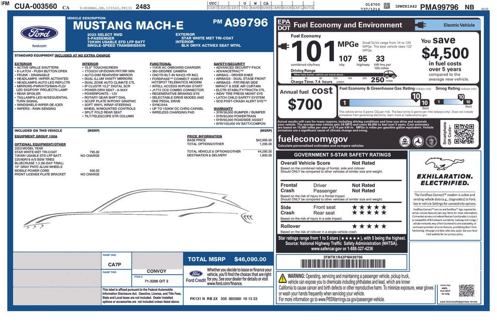 Certified 2023 Ford Mustang Mach-E Select RWD image 2
