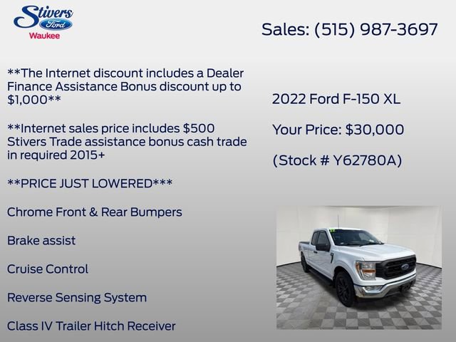 Certified 2022 Ford F150 XL w/ Equipment Group 101A High AWD/4WD image 22