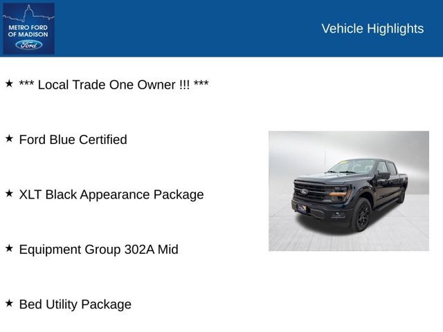 Certified 2024 Ford F150 XLT w/ Equipment Group 302A MID AWD/4WD image 2