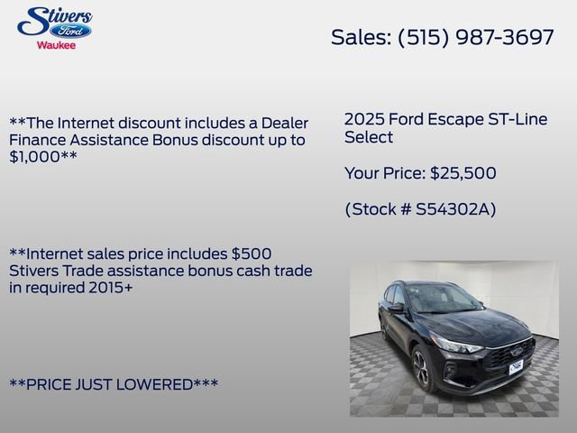 Certified 2025 Ford Escape ST-Line Select w/ Tech Pack #2 image 10